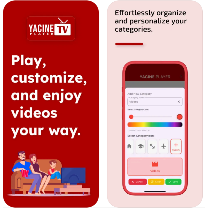 yacine tv player